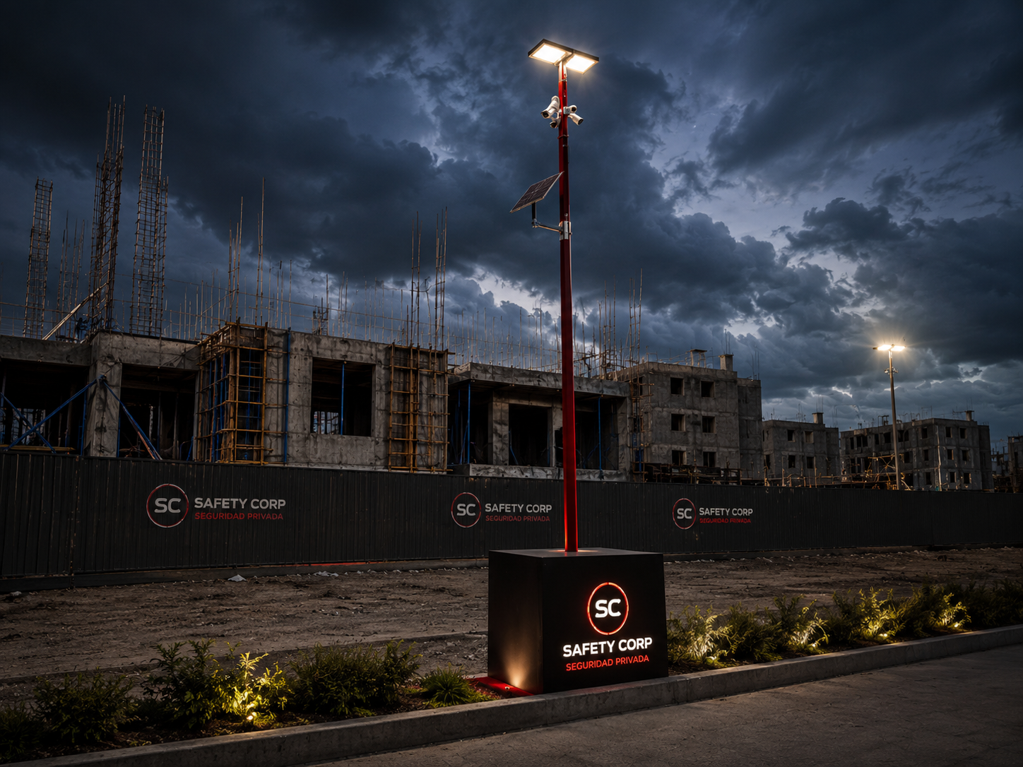 Torre de vigilancia autosustentable Safety Corp